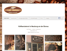 Tablet Screenshot of cafe-barista.de